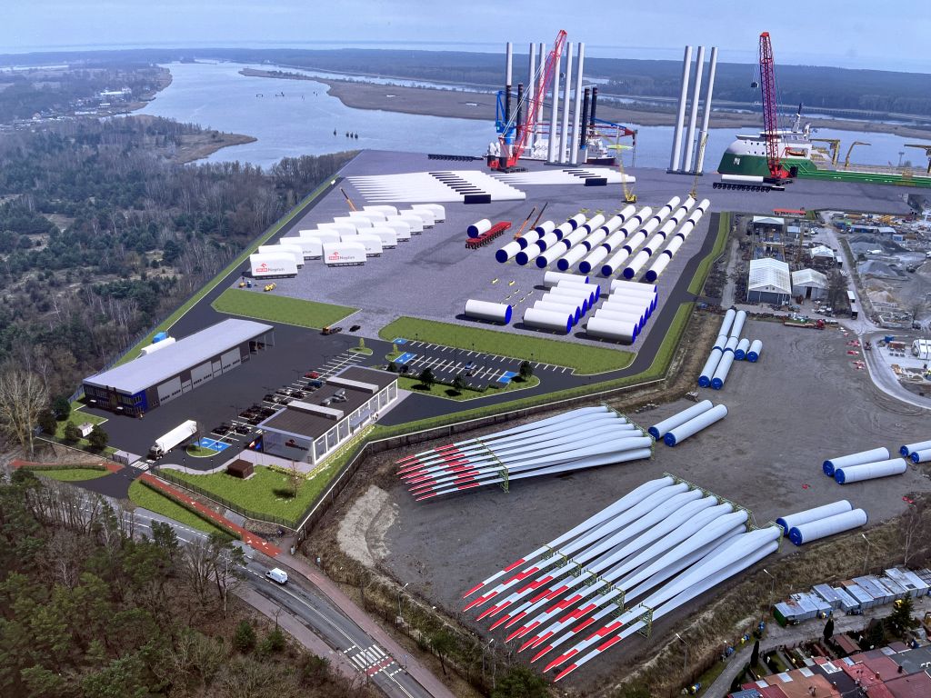 wiatraki, farma wiatrowa, port szczecin, orlen, terminal