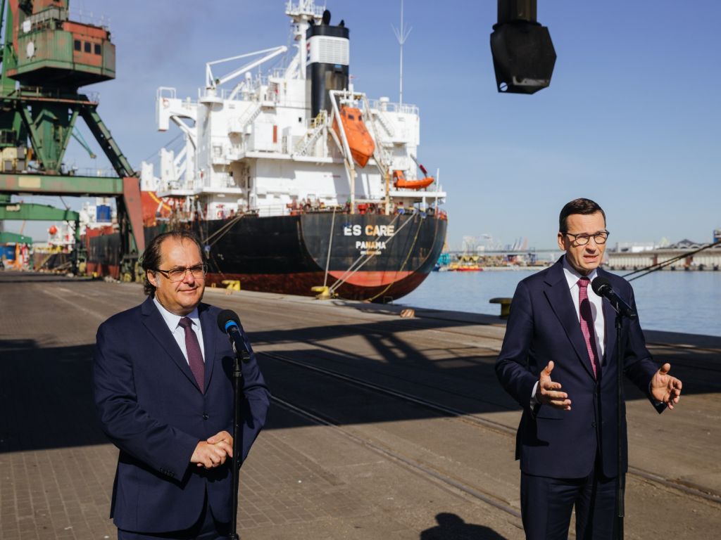 premier, morawiecki, rynek rolny, eksport, zboże, porty