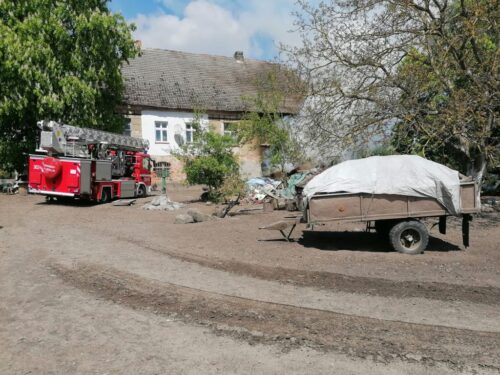 gospodarstwo, pożar, śmierć, kombajn