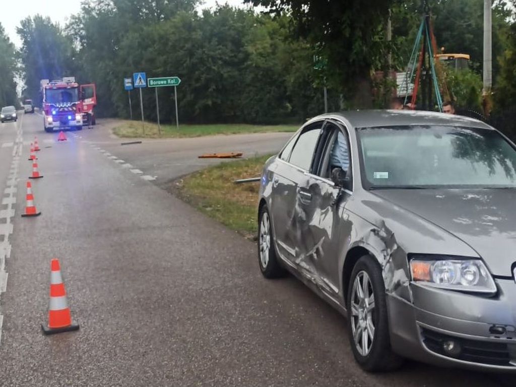 kmp ostrołęka, wypadek, zderzenie, ciągnik, ranni, pijany traktorzysta