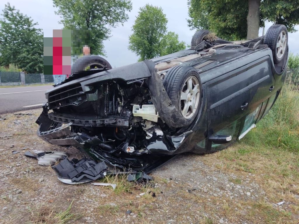 kpp radzyń podlaski, wypadek, zderzenie, wyprzedzanie, ciągnik