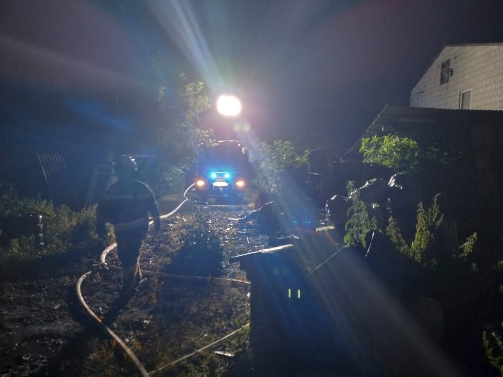 kp psp ostrowiec świętokrzyski, osp ispina, pożar, burza, piorun, wyładowanie atmosferyczne