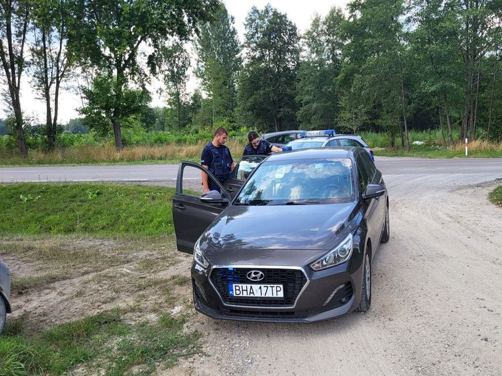 kpp bielsk podlaski, dziecko, auto, pościg, zatrzymanie, pastwisko, sąd rodzinny