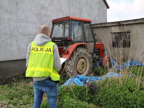 kpp lipsko, kradzież, pijany traktorzysta, zakaz prowadzenia pojazdów