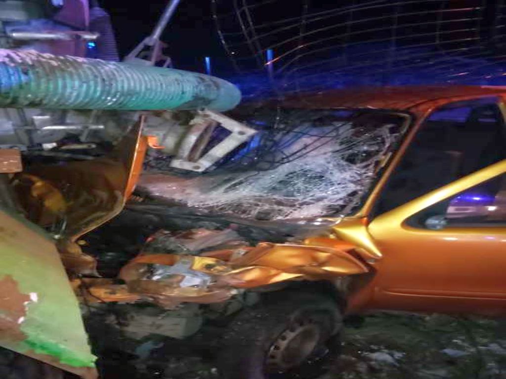 kpp żuromin, wypadek, kolizja, zdarzenie drogowe, auto, zderzenie, beczkowóz