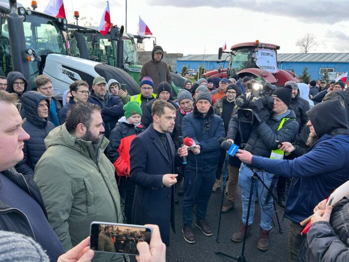 wiceminister, kołodziejczak, protest, rolnicy