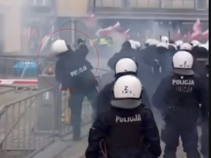 protest rolników, policjant, incydent, ksp