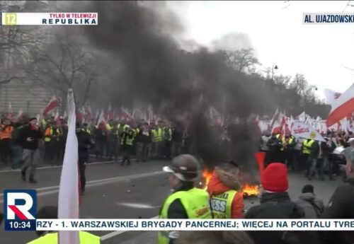 rolnicy, kancelaria premiera, warszawa, protest rolników