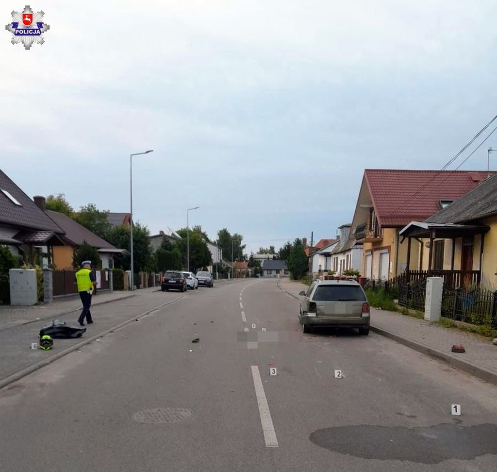 zdarzenie drogowe, zderzenie, motocykl, śmierć motocyklisty