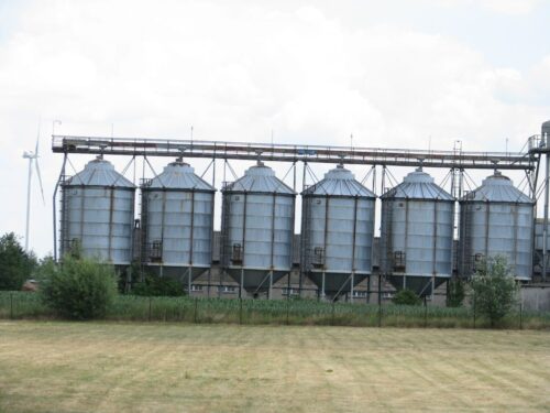 inwestycja, fabryka, silosy, silosy zbożowe