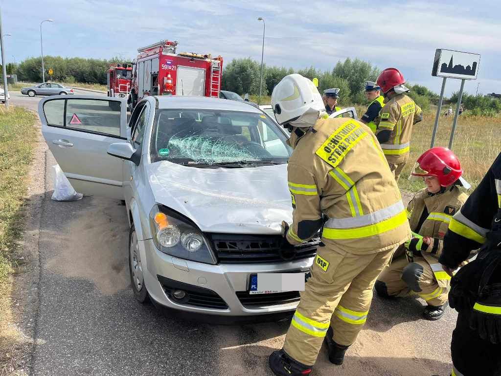 wypadek, zderzenie, ciągnik, auto