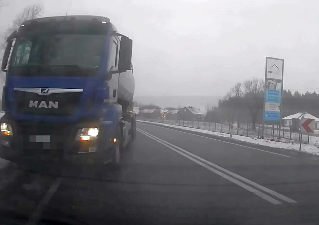 zderzenie, ciężarówka, mleko, auto
