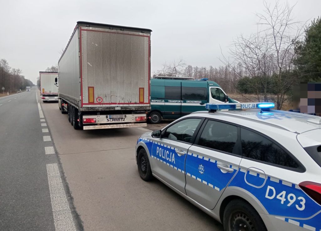 witd lublin, ciężarówka, białorusin, przewóz maszyn rolniczych, pijany kierowca