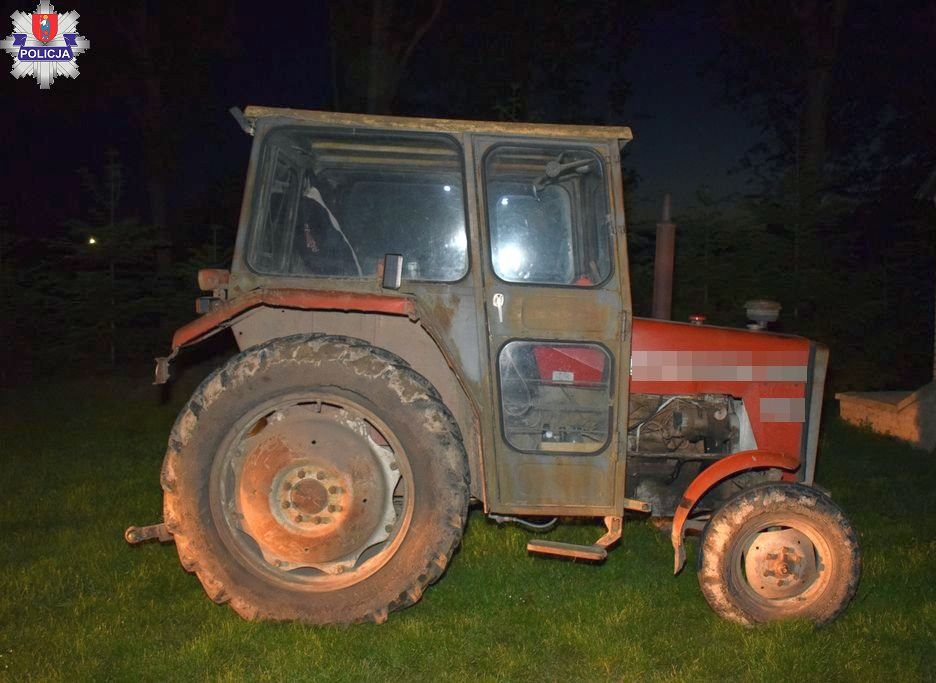kontrola, dzielnicowy, pijany traktorzysta, nietrzeźwy kierowca