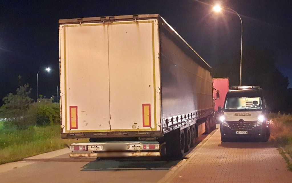 itd, kontrola drogowa, ciężarówka, kombajn