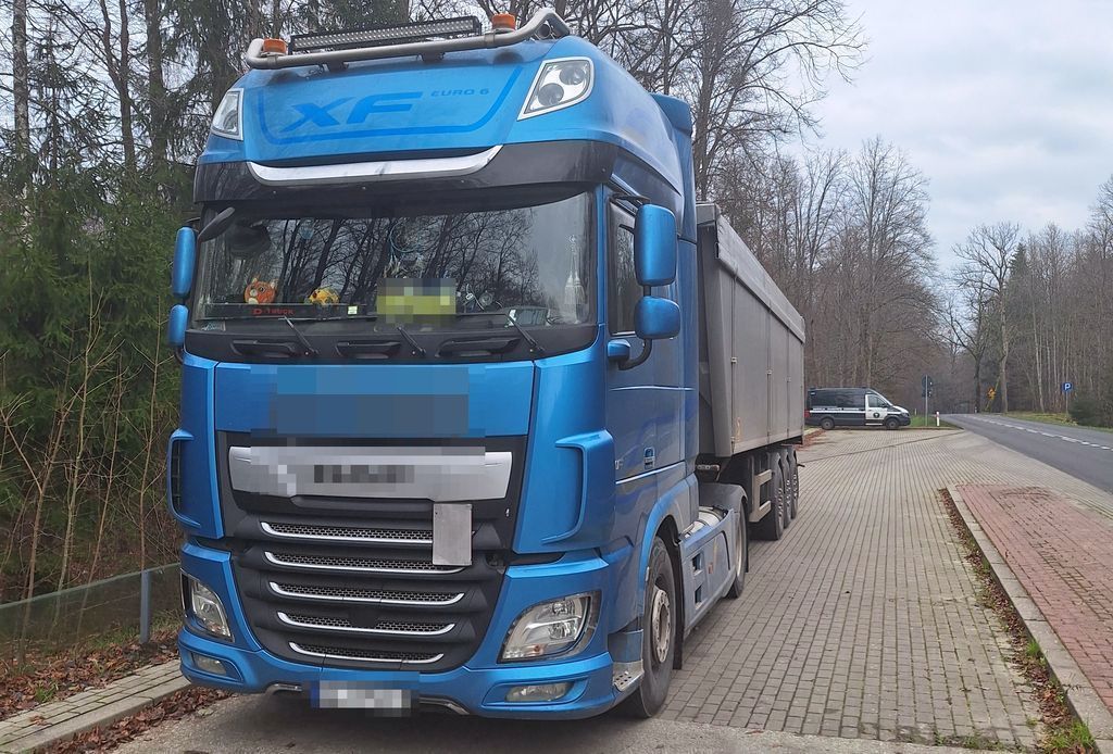 Kierowca pojazdu ciężarowego wykonywał transport drogowy pszenicy. Fot. ITD