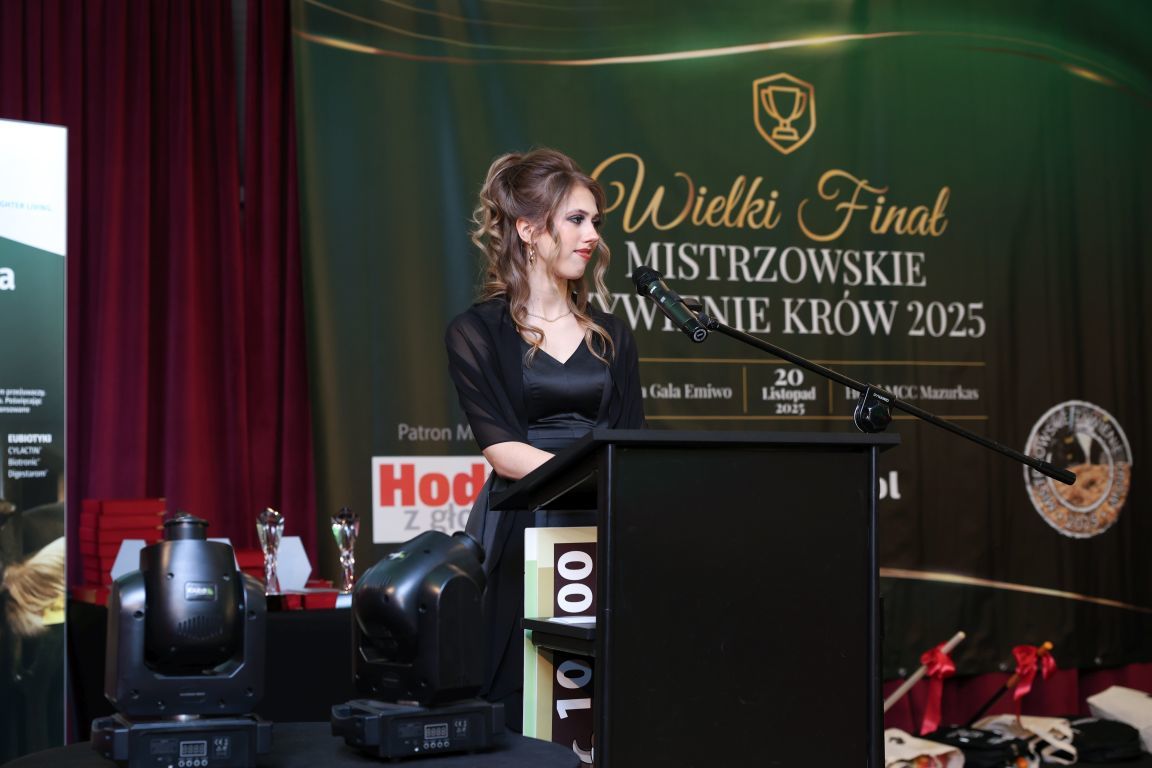 Uczestników finałowej gali konkursu przywitała Aleksandra Ostrowska z firmy Bovimilk (dawniej Emiwo). Foto_firmowe/Bovimilk